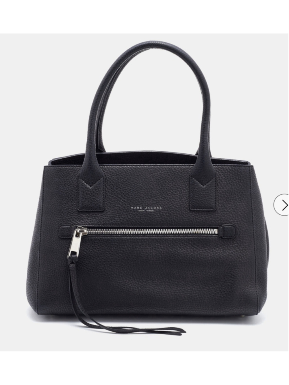 Marc Jacobs Gotham Tote Black Large Pebble Leather Satchel - Picture 13 of 15
